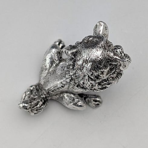 1969年英國復古純銀貴賓犬雕像,164克SMD